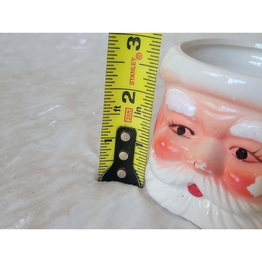 Vintage 1950s Santa Clause Mug Japan Christmas Holiday Ceramic Coffee Cup Head - Picture 6 of 6